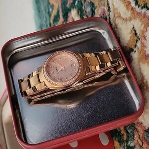 Fossil Rose Gold Watch w Rose Gold Face & Sparkling Accents
